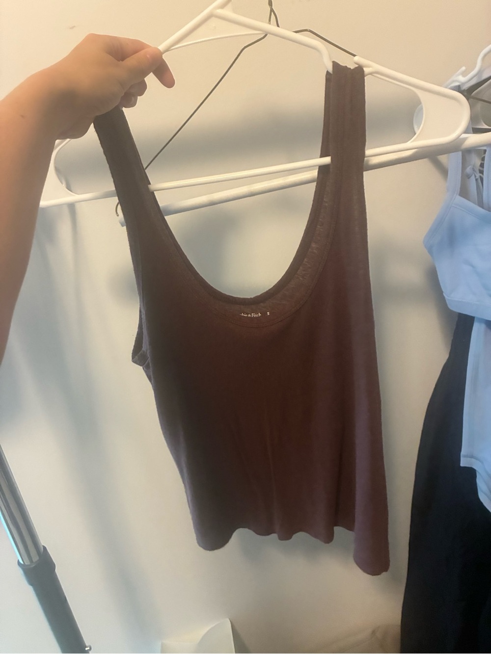 Abercrombie & Fitch Brown Scoop Neck Tank Top